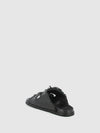 Chinelos com Apliques em Preto
